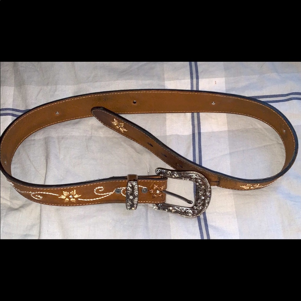 Genuine Leather Cowgirl Belt